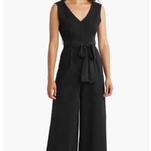 Tie Belt Wide Leg Jumpsuit